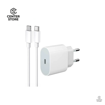 Adaptateur Secteur USB-C 20W + Câble UBB-C Vers Lightning