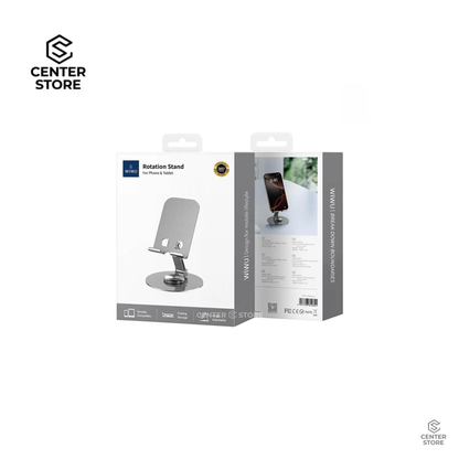 Support pour Smartphone et Tablette Rotation 360° Gris